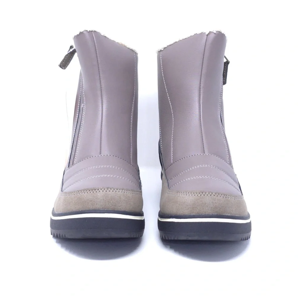 JBU by Jambu Women’s Snowbound Winter Boots Taupe Size 7 M Fleece Lined Zip - Picture 4 of 12